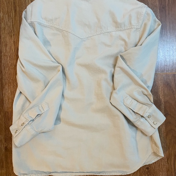 GAP Pearl Snap Button Down Ladies Lg - Picture 3 of 5